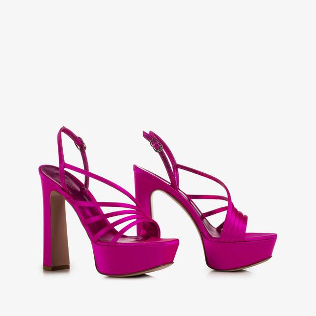 Le Silla Sandalo raso fucsia bouganville Lightning offer