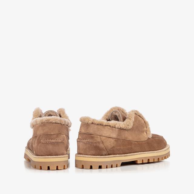 Le Silla Mocassino camoscio marrone ginger con fodera montone Comprane uno, ottenene uno gratis