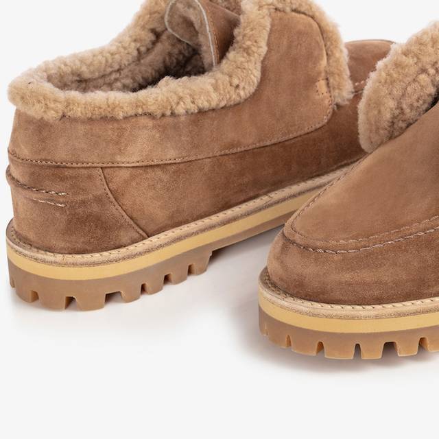 Le Silla Mocassino camoscio marrone ginger con fodera montone Comprane uno, ottenene uno gratis