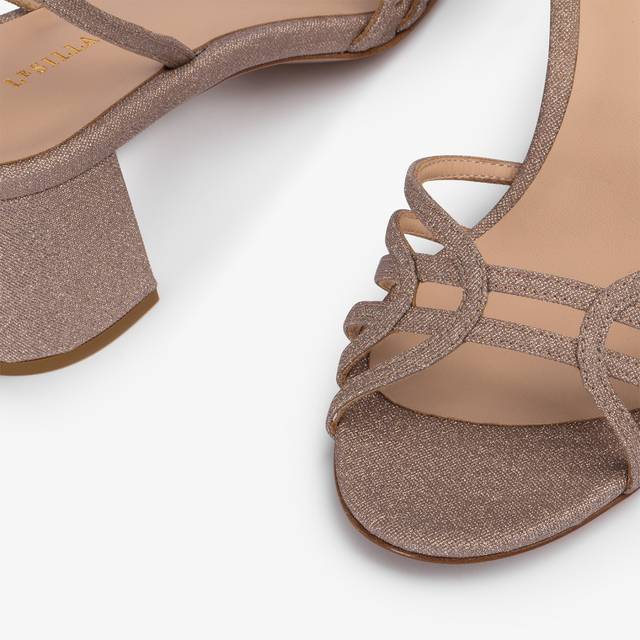 Le Silla Sandalo glitter nude skin Ultimi tre giorni