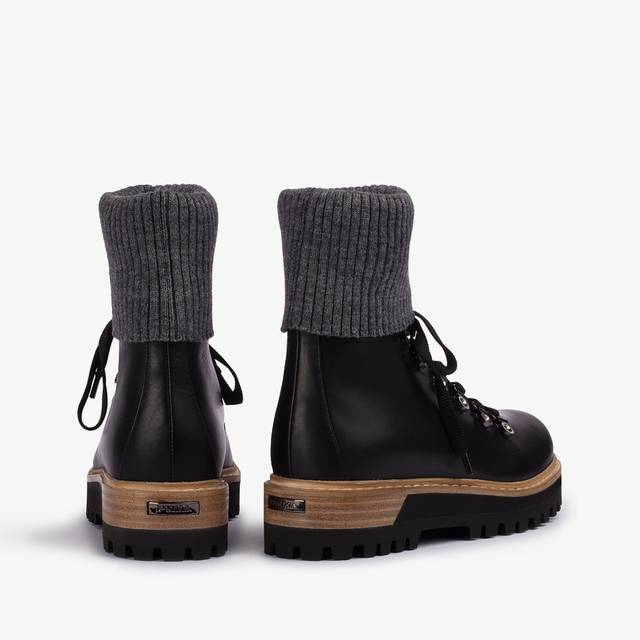Le Silla Stivaletto trekking pelle nera Offerta speciale della fabbrica