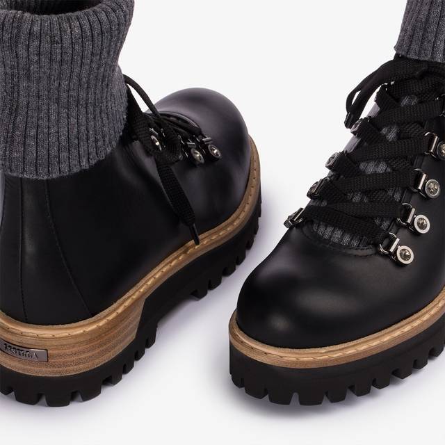 Le Silla Stivaletto trekking pelle nera Offerta speciale della fabbrica