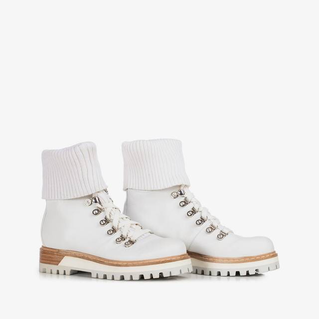 Le Silla Stivaletto trekking pelle bianco Sostegno trimestrale