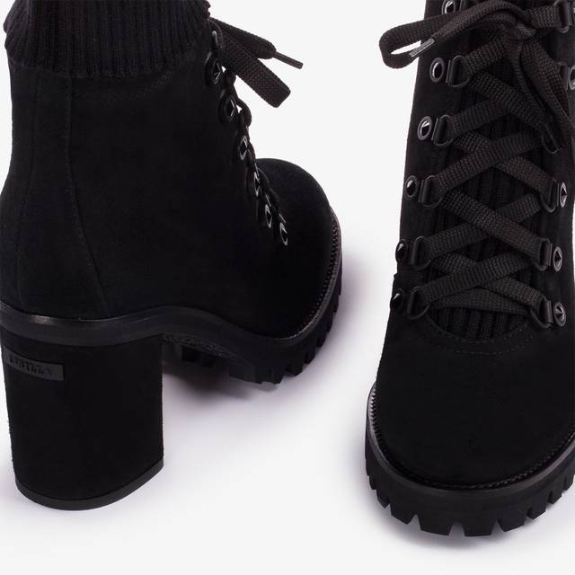 Le Silla Stivaletto trekking camoscio nero Fino al 55% di sconto