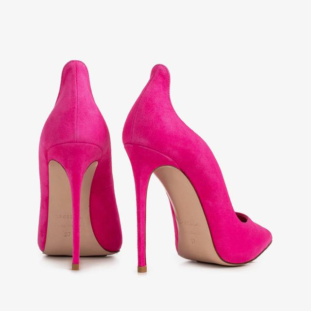 Le Silla Décolleté camoscio fucsia bouganville Trasporto libero internazionale