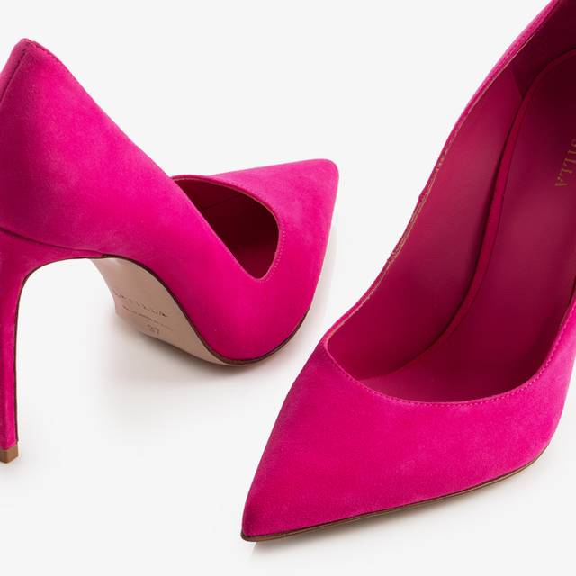 Le Silla Décolleté camoscio fucsia bouganville Officina