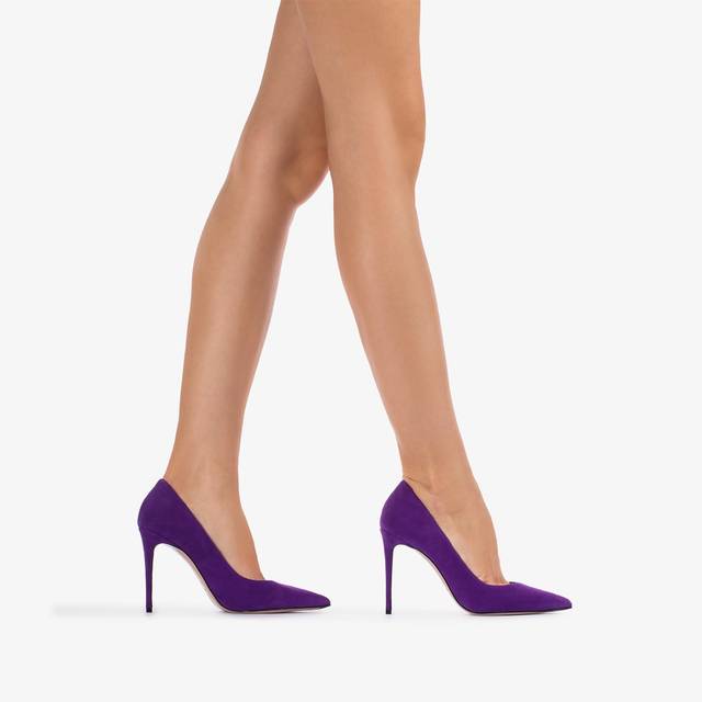 Le Silla Décolleté camoscio viola kamala Esporta salva