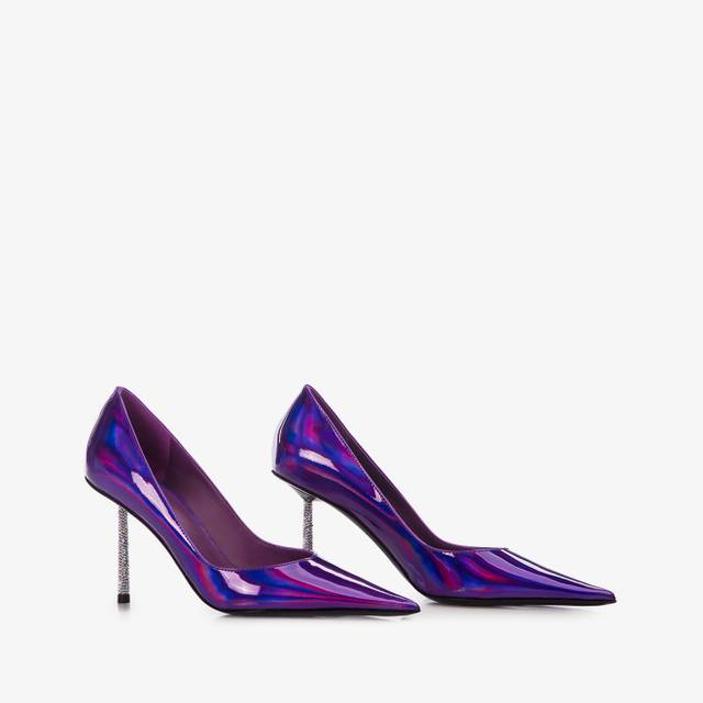Le Silla Décolleté iridescente viola kamala Negozi Online