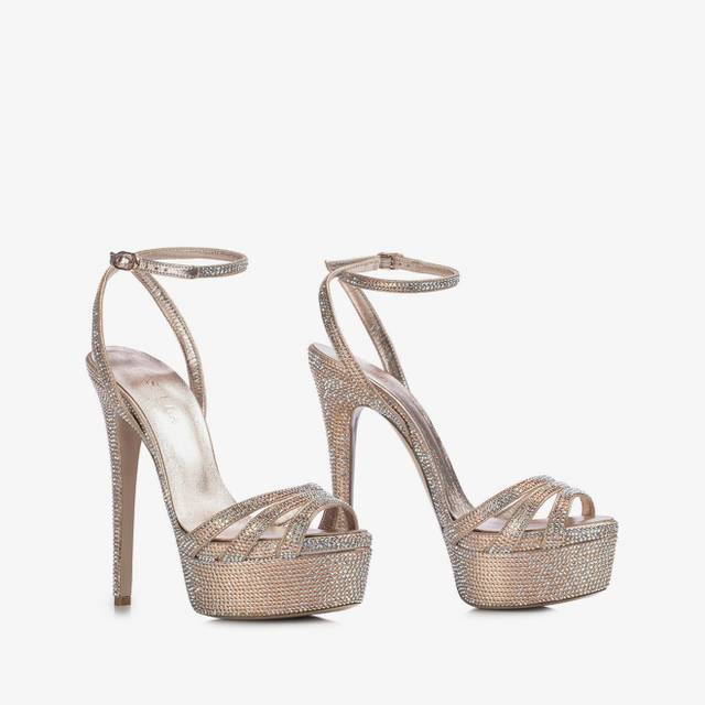Le Silla Sandalo gioiello nude phard con Cristalli Convenienza