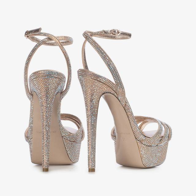 Le Silla Sandalo gioiello nude phard con Cristalli Convenienza