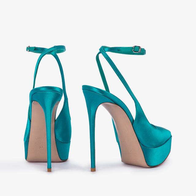 Le Silla Slingback con plateau raso verde procida Novità
