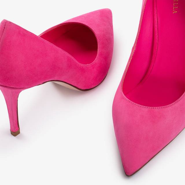 Le Silla Décolleté camoscio fucsia party Negozio online di fabbrica