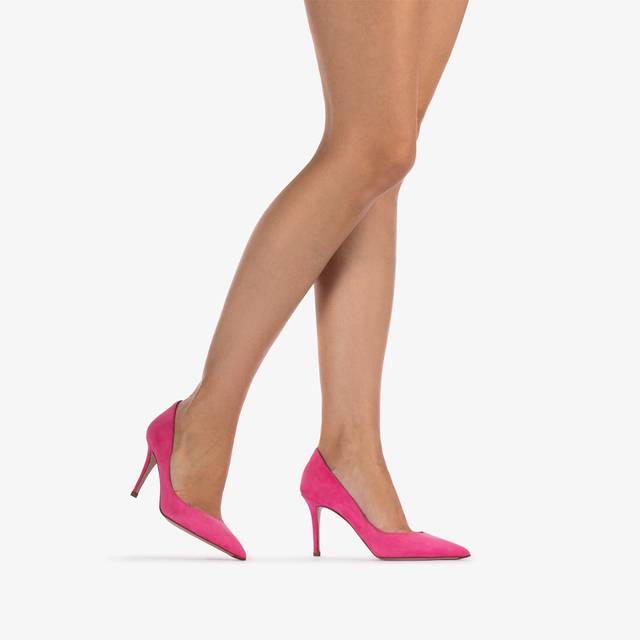Le Silla Décolleté camoscio fucsia party Negozio online di fabbrica