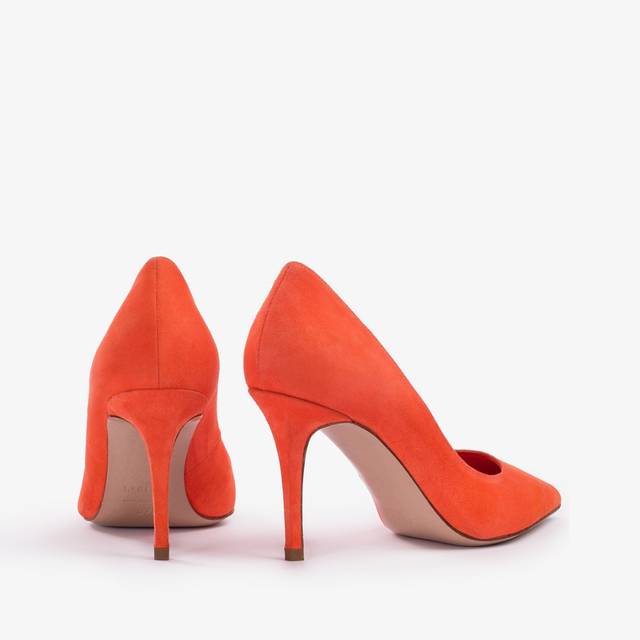 Le Silla Décolleté camoscio arancione punch Prezzo di fabbrica