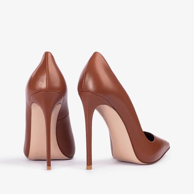 Le Silla Décolleté pelle marrone caramel Fornitura limitata