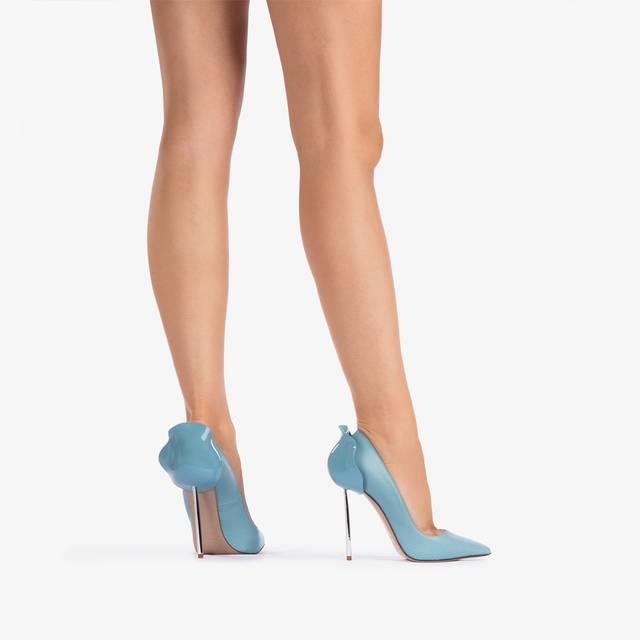 Le Silla Décolleté pelle azzurra sugar Shopping online
