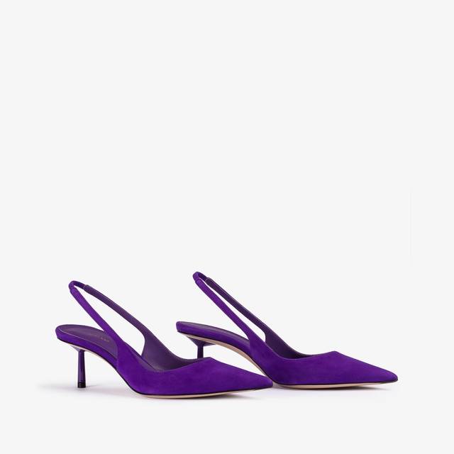 Le Silla Slingback camoscio viola kamala Offerta Giorno del Papà