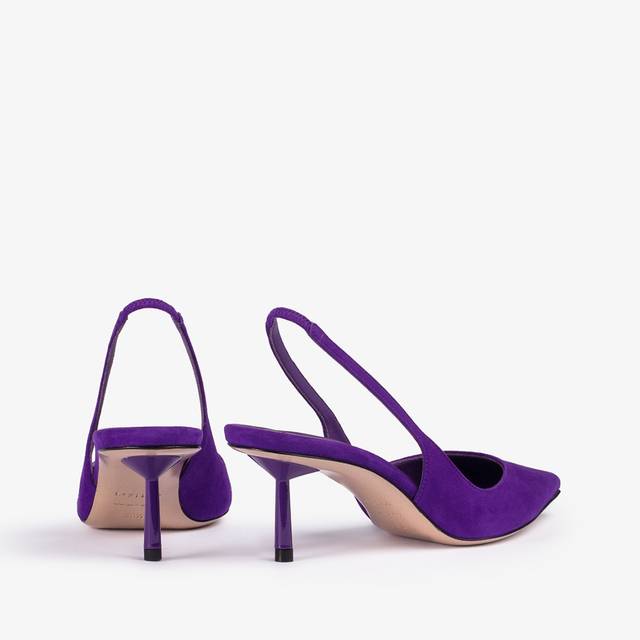 Le Silla Slingback camoscio viola kamala Offerta Giorno del Papà