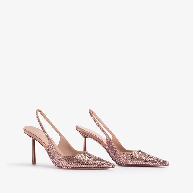 Le Silla Slingback cristalli nude phard Offerta San Valentino