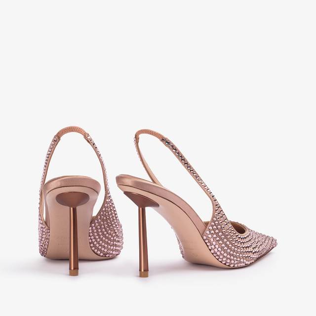 Le Silla Slingback cristalli nude phard Offerta San Valentino