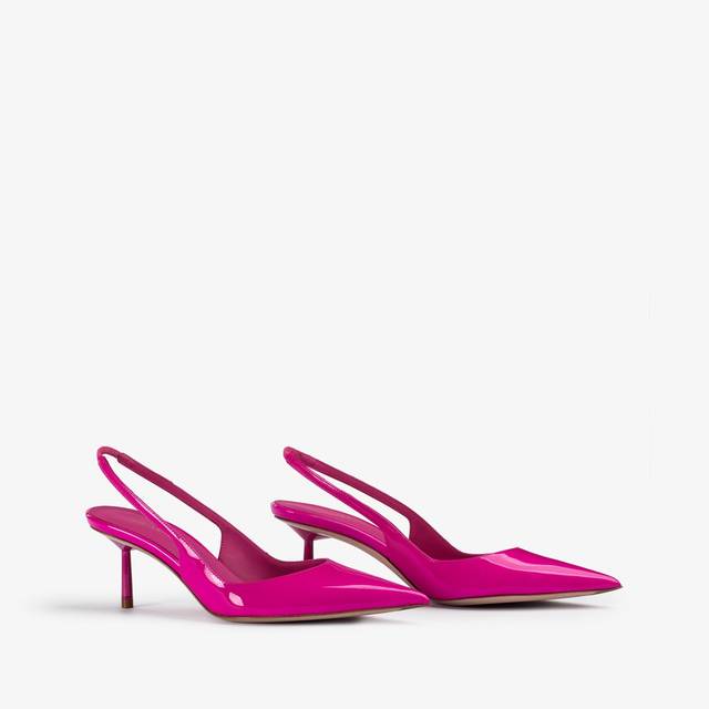 Le Silla Slingback vernice fucsia bouganville Smaltimento dello stoccaggio