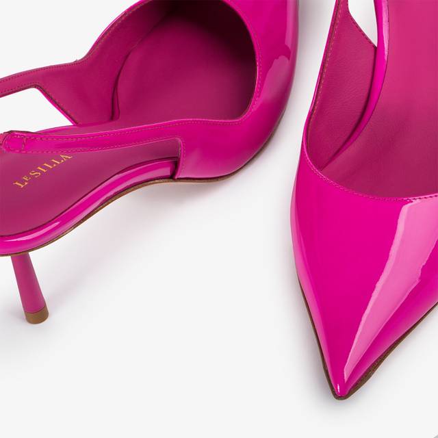Le Silla Slingback vernice fucsia bouganville Smaltimento dello stoccaggio