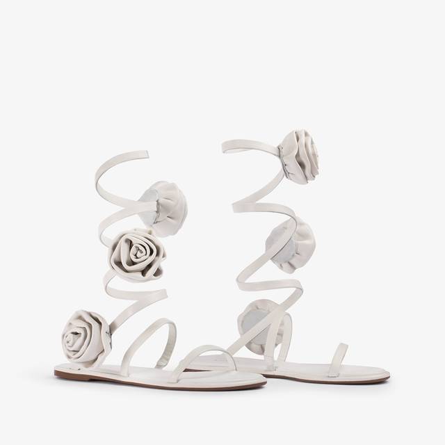 Le Silla Sandalo pelle bianco carta Online Outlet