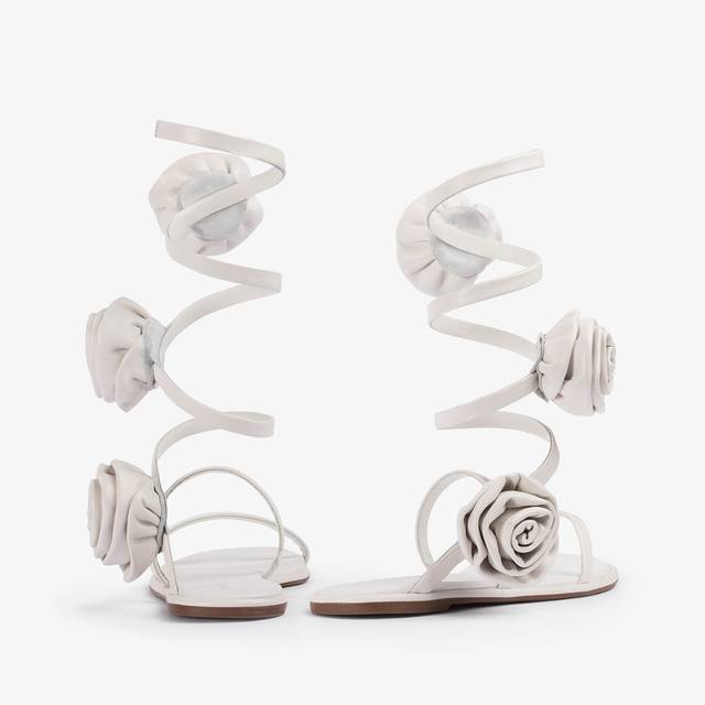 Le Silla Sandalo pelle bianco carta Online Outlet