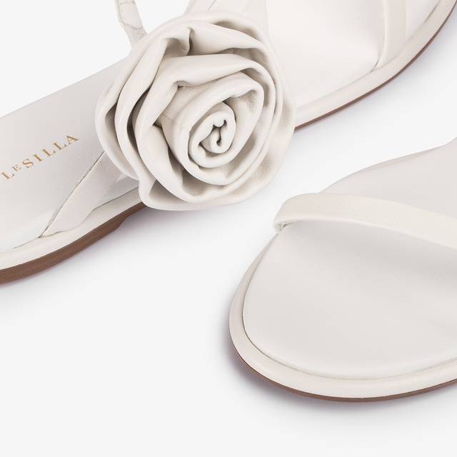Le Silla Sandalo pelle bianco carta Online Outlet