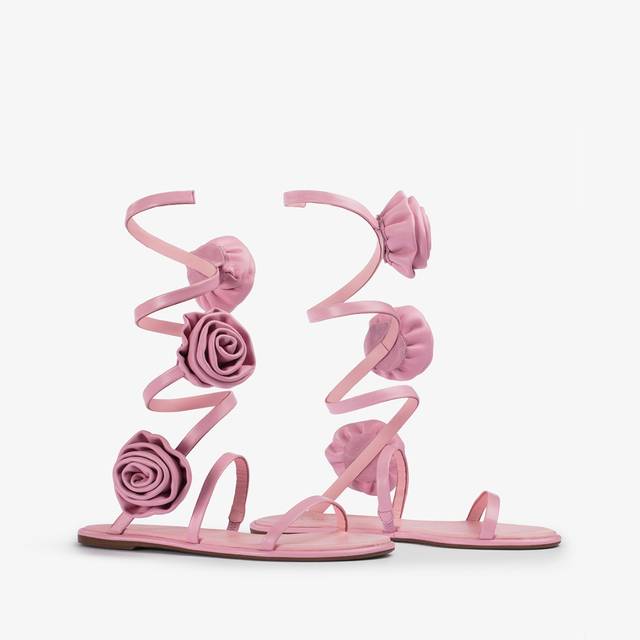Le Silla Sandalo pelle rosa dea Offerta temporanea