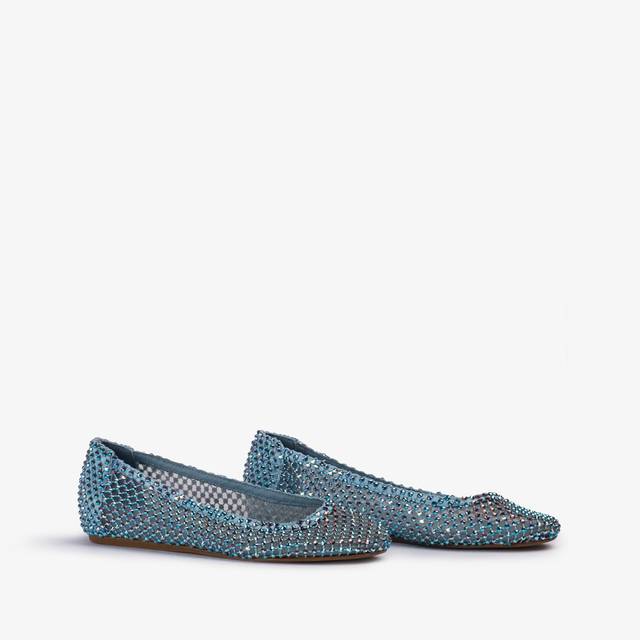 Le Silla Ballerina gioiello rete azzurro cielo con Cristalli Liquidazione