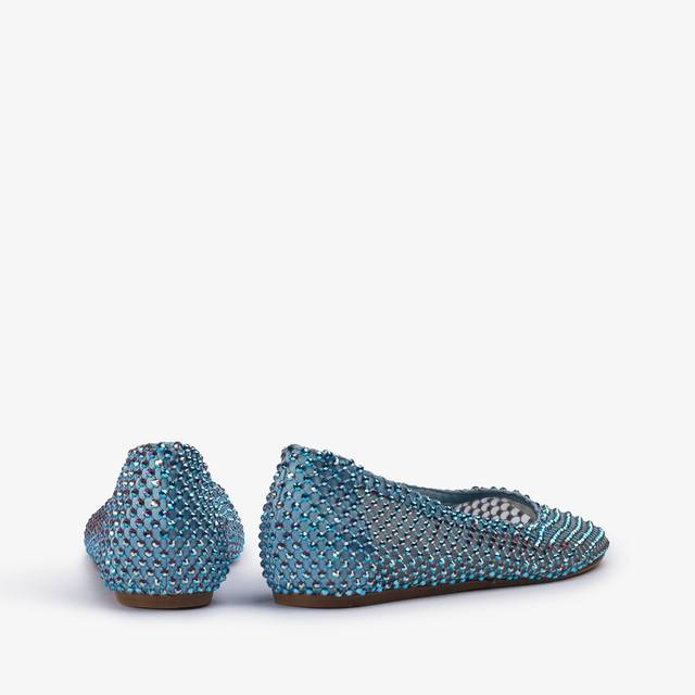 Le Silla Ballerina gioiello rete azzurro cielo con Cristalli Liquidazione