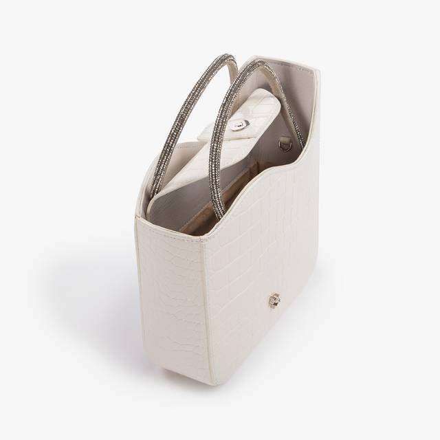 Le Silla Small bag stampa cocco bianca con Cristalli Offerta settimanale