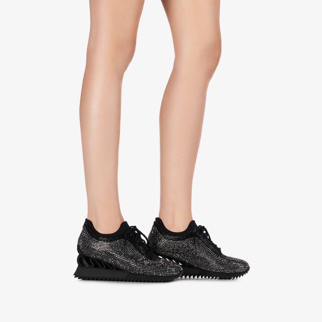Le Silla Sneaker Cristalli nera Fino al 65% di sconto