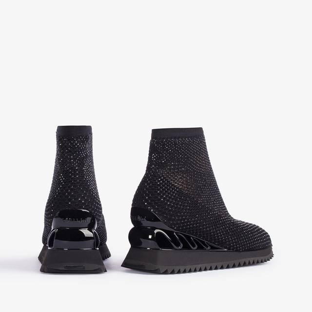 Le Silla Scarpa running rete e Cristalli nero jet Fino al 55% di sconto