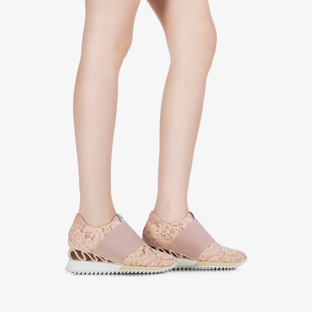 Le Silla Sneaker pizzo nude phard Enormi sconti