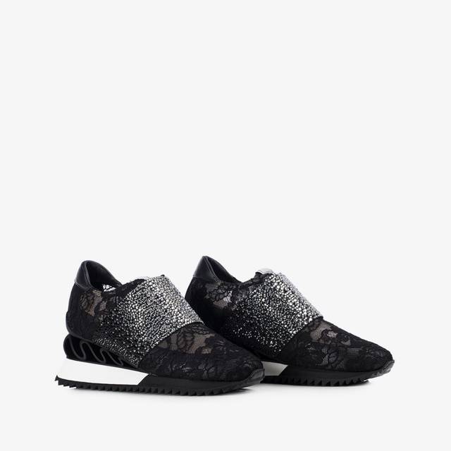 Le Silla Sneaker pizzo nero Trasporto libero internazionale
