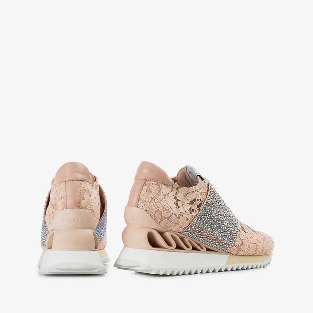 Le Silla Sneaker pizzo nude phard Officina