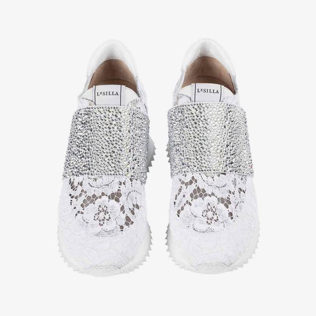Le Silla Sneaker pizzo bianca Limitato a 3 giorni