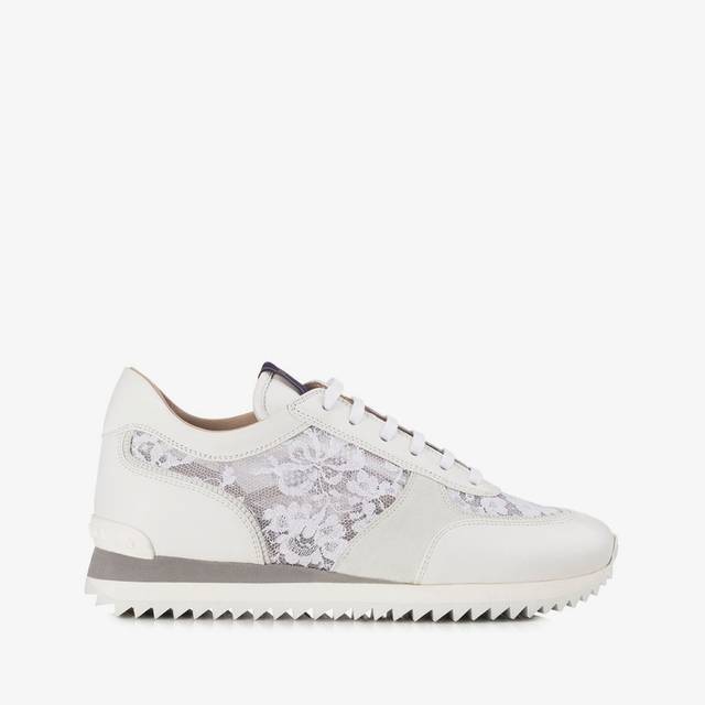 Le Silla Scarpa running pizzo bianca carta In vendita