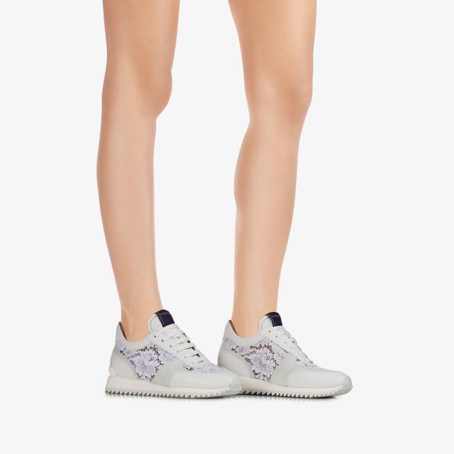 Le Silla Scarpa running pizzo bianca carta In vendita