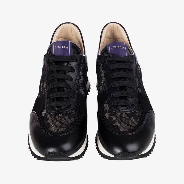 Le Silla Scarpa running pizzo nera Duty-free