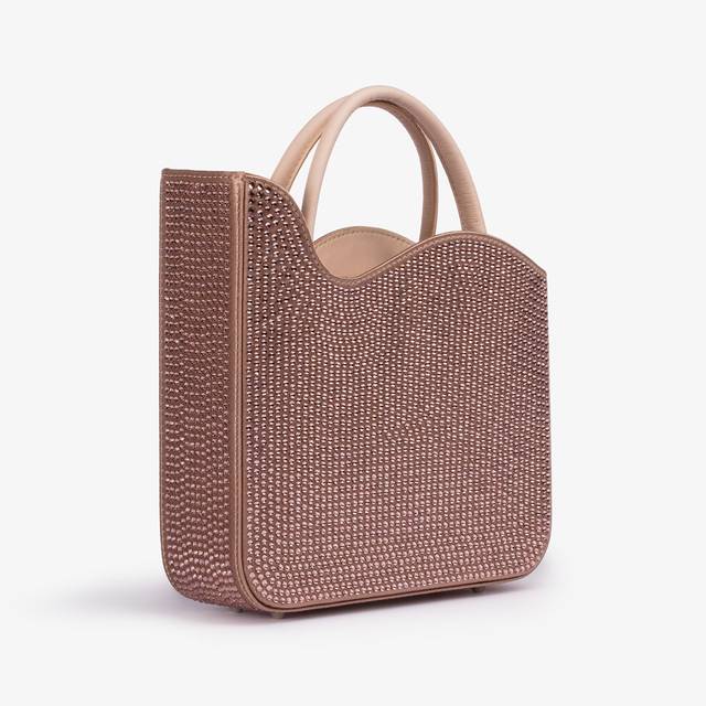 Le Silla Small bag cristalli nude phard Qualità Garantita