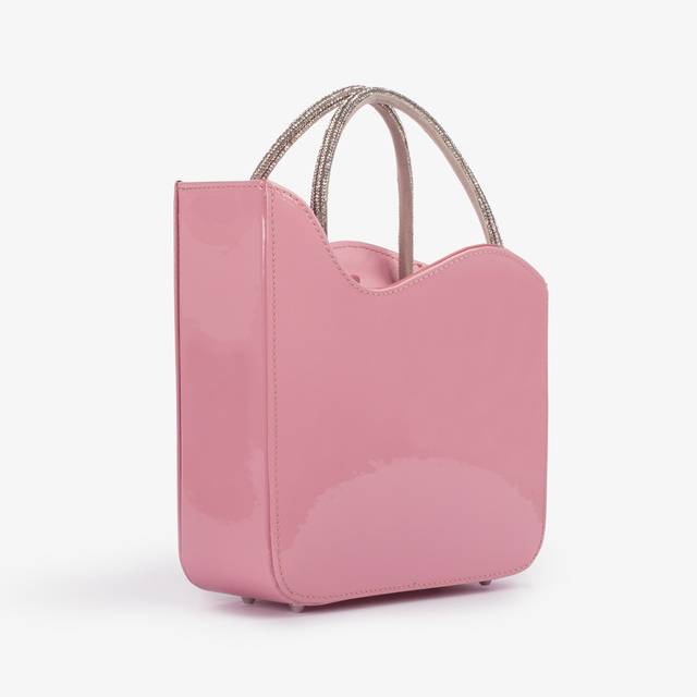 Le Silla Small bag vernice rosa dea con Cristalli Affare Del Giorno