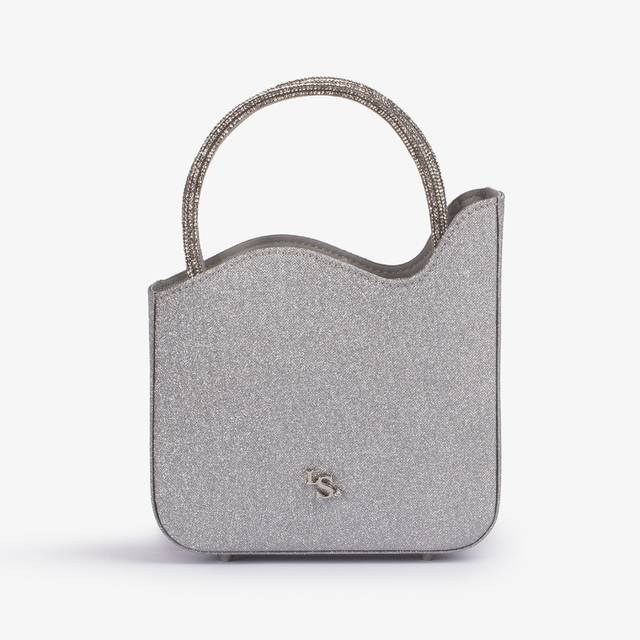 Le Silla Mini bag glitter argento con Cristalli Offerta