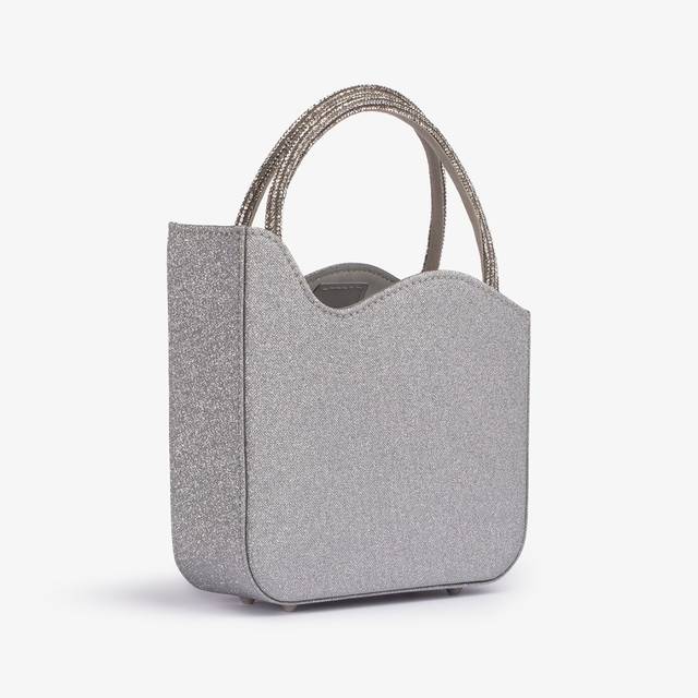 Le Silla Mini bag glitter argento con Cristalli Offerta