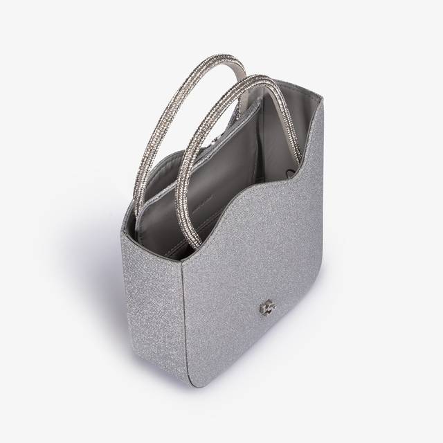 Le Silla Mini bag glitter argento con Cristalli Offerta