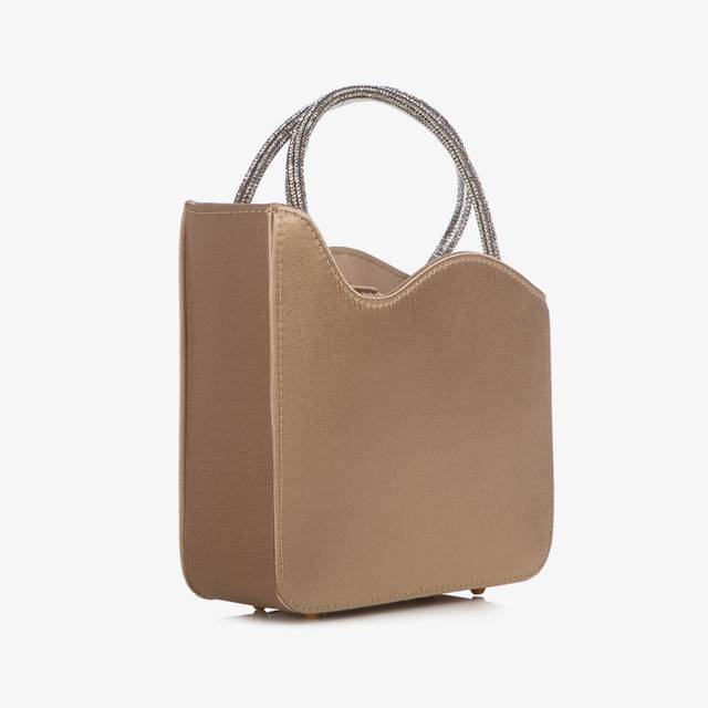 Le Silla Mini bag raso oro e Cristalli Economico