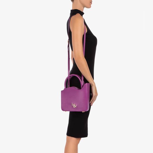 Le Silla Medium bag pelle lavanda darling Outlet