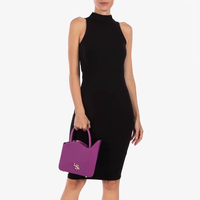 Le Silla Medium bag pelle lavanda darling Outlet